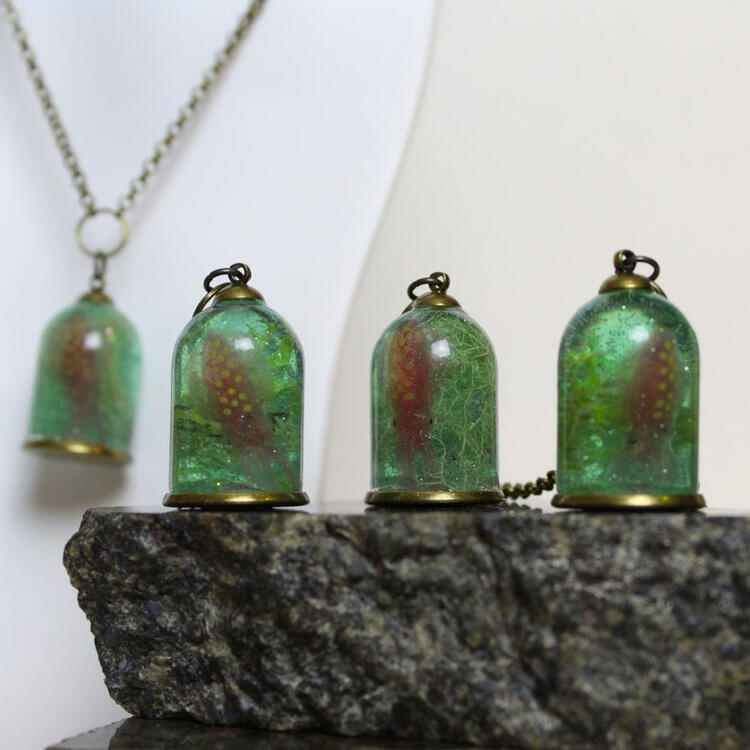 Squid Aquarium Necklace