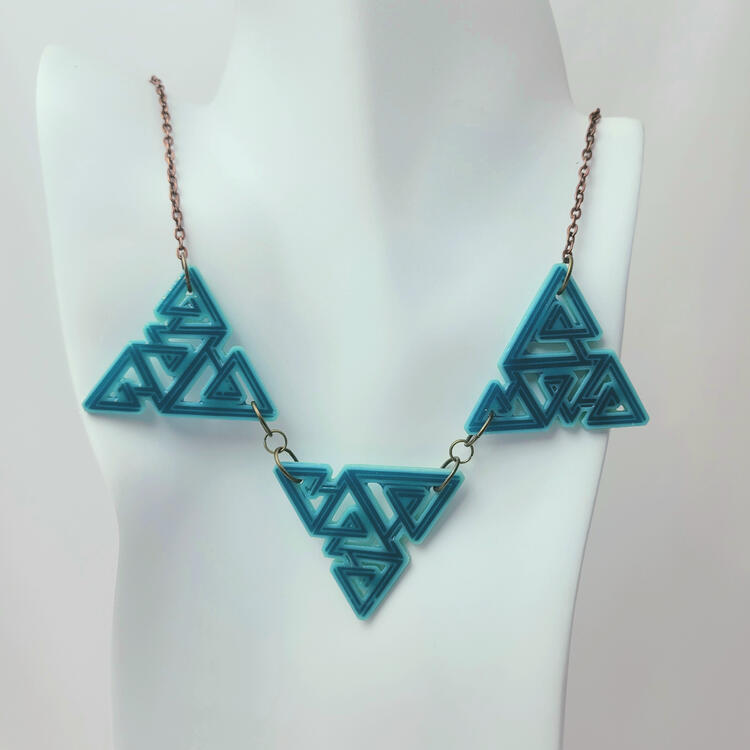Impossible Triangles Necklace